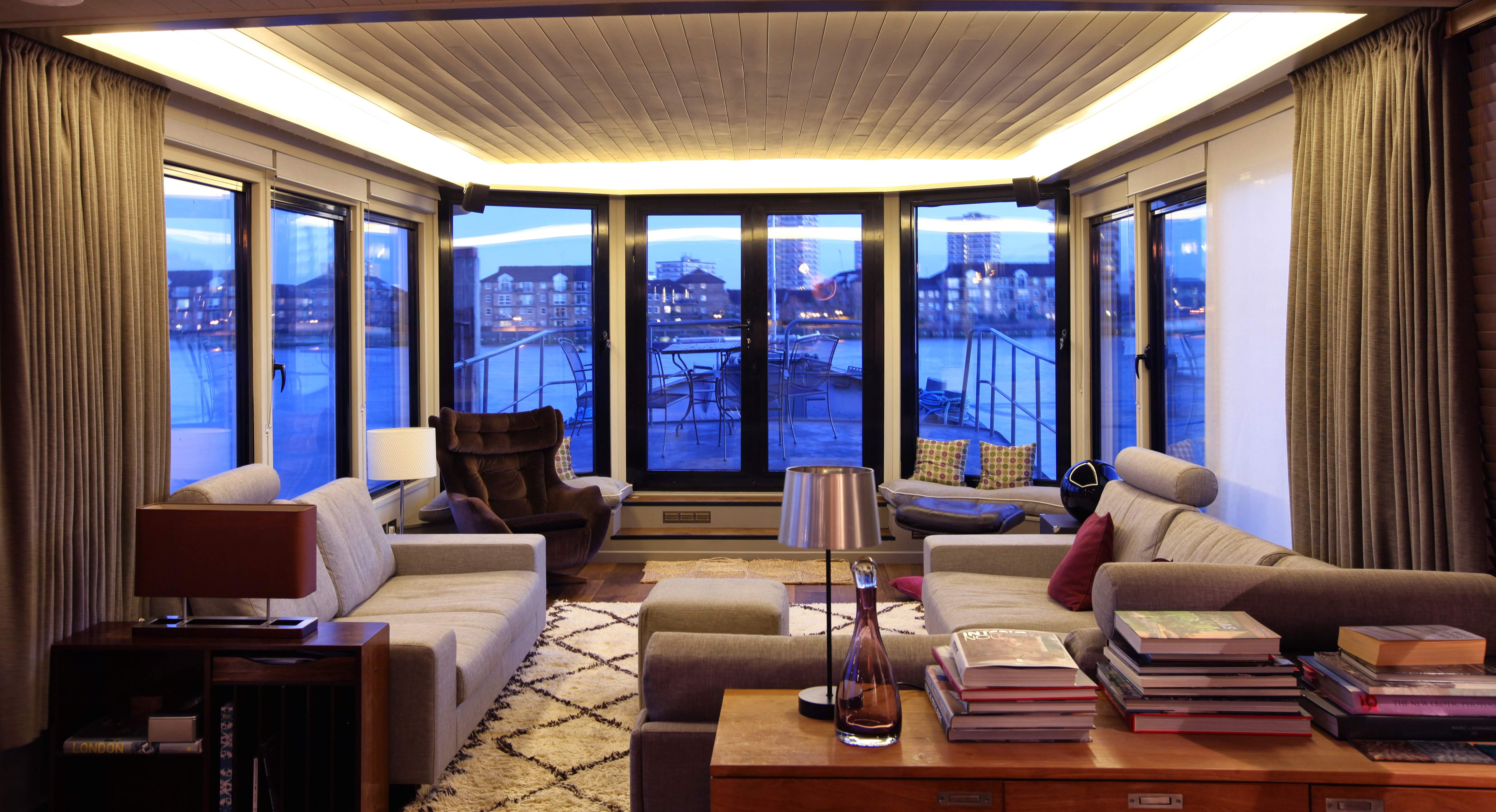 Sitting room curtains - Chelsea Harbour